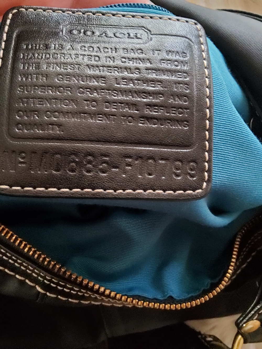 Coach Hampton F10799 Vintage Nylon Hobo GUC - Picture 2 of 14
